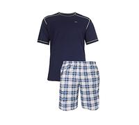 e.VIP® - Pigiama da uomo Carl S 885 in cotone, marine/grigio, XXL