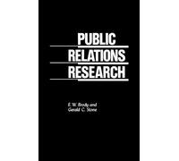 E W. Brody Gerald C. Stone Public Relations Research (Copertina rigida)
