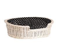 e-wicker24 Alles aus Weide Cestino per cani in salice, beige, 80 x 60 x 26 cm