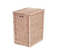 e-wicker24 Alles aus Weide Cesto Portabiancheria con Coperchio Naturale Cesto Portabiancheria Vimini Fatto a Mano Cesti Biancheria Sporca (44 x 34 H52, senza inserto in)