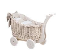 e-wicker24 Alles aus Weide Passeggino Bambole in Vimini Naturale Passeggino Giocattolo Bambina Carrozzina Bambole Passeggini Bambole Carrozzina Giocattolo Bambina Passeggino Passeggi per Bambola