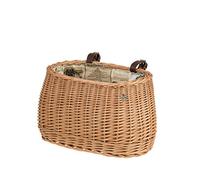 e-wicker24 - Cestino da basket in vimini con due cinghie in pelle (naturale)