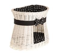 e-wicker24 Cuccia Gatto Vimini a 2 piani Cesta per Gatti Cuccia Gato Interno Cesta per Cani Fatto a Mano Letto per Gatti o Cani Lettini per Cane con 2 Morbidi Cuscini Letto per Animali