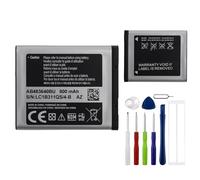 E-yiiviil Batteria di ricambio AB463446BU AB553446BU AB043446BE compatibile con telefono cellulare Samsung C3520 E900 E1150 E2530 E3210 I320 M3200 X530 Mobile Smartphone Batterie 800 mAh/3,7V