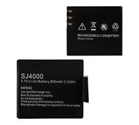 E-yiiviil Batteria di ricambio SJ4000 compatibile con AKASO EK5000 EK7000 SJCAM SJ4000 SJ5000 EKEN M10 4K H8 H9 H9R H8R GIT-LB101 GIT PG900