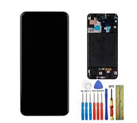 E-YIIVIIL Display Amoled compatibile con Samsung Galaxy A50 (2019) A505F/DS A505F A505FD A505A 6.4" LCD Touchscreen Digitizer Assembly con cornice + strumenti