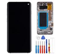 E-YIIVIIL Display TFT compatibile con Samsung Galaxy S10 SM-G973F SM-G973U 6.1" LCD Display Touch Screen Assembly with Tools Black (con cornice) No Fingerprint