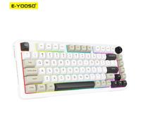E-YOOSO Z82 RGB USB Tastiera da gioco meccanica Supporto Bluetooth wireless 2.4G Wired 3 modalità Gamer 82 tasti per computer PC portatile