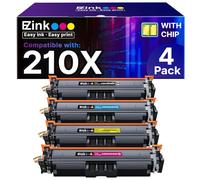 E-Z Ink 210 cartucce toner con chip: ricambio compatibile per 210X 210A da utilizzare con Color Laser Pro 4201dn 4201dne 4201dw 4201dwe MFP 4301dw 4301dwe 4301fdn 4301fdne 4301fdw 4301fdwe (confezione