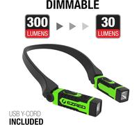 E-Z Red ANYWEAR Luce Da Collo Ricaricabile 300 Lumen Dimmerabile - Verde NK15-GR