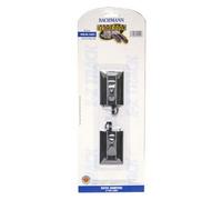 E-Z Track(R) w/Steel Rail & Black Roadbed - Hayes Wheel Stops (Track Bumpers) pk