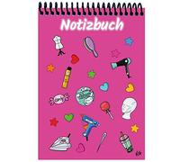 E & Z Verlag GmbH A 4 Notizblock Manga Items, pink, kariert: Spiralbindung, Notizblock, Tagebuch, Notizen für die Schule, Uni oder unterwegs, verschiedene Lineaturen und Muster