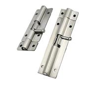 E0-125 4Inch Hardware Door Lock Stainless Steel Barrel Bolt Latch Padlock Clasp Set Brushed 1Pcs