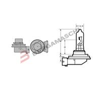 Lampada alogena OSRAM H9 Standard 12V, 65W, 1 Pezzo