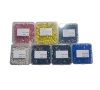 E0508 E7508 E1008 E1508 E2508 E4009 E6012 E10-12 Terminale a crimpare con estremità del cavo isolato in PVC(E10-12 Red 100pcs)