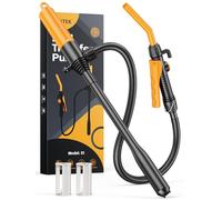 E1 Pompa Benzina, Pompa Carburante Manuale, Diesel a Batteria, 2,6 GMP, Aspirazione Portatile con Flusso Controllato e Tubo Flessibile a Prova di Perdite da 59 Pollici per Benzina, Diesel e Acqua