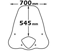 E119 A222 PARABREZZA PARAVENTO CUPOLINO HONDA PS 125 150 ISOTTA