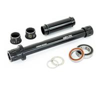 E13 4710751509238, Kit ASSE mozzo XCX | Adatto ai mozzi Posteriori Boost | in SSE, Riduttore, Brgs, spessori e terminali, Nero/Argento, 148 mm