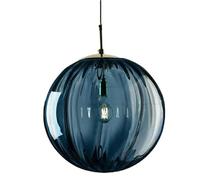 E14 Base Single-Head Hanging Light, French Minimalist Style Chandelier, Creative Spherical Colored Glass Pendant Lamp Lampshade, Bedside Restaurant Kitchen Island Decorative Lighting Fixtures(A,20cm)