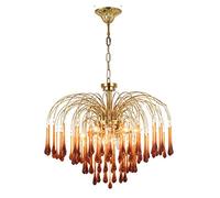 E14 Lampadario a goccia smaltato vintage italiano, Lampadario rosa per camera dei bambini, Lampada da soggiorno, Lampada da camera da letto, Lampada da corridoio, Lampada da ingresso-Rame 60