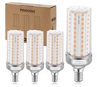 E14 Lampadine LED 16W Bianca Caldo 3000K LED Lampade Mais Per Lampadario,150W equivalenti a Incandescenza,1900LM Sostituire Lampada Alogena da 120W~150W,Alta Luminosità CRI 80+,No Dimmerabile,4 Pezzi