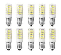 E14 LED lampadina bianca fredda, 4W E14 lampada 6000K ricambio della lampada del frigorifero per 40W lampadina, 400LM, CA 220-240V, per il soggiorno della macchina da cucire del cappuccio,10pcs Pack