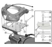 E194M - Givi Attacco posteriore MONOLOCK BMW F 650 GS / F 800 GS (08 > 11)