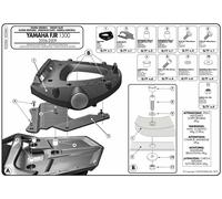 Givi E228M Topcase Piastra Portabagagli Monolock Nero 40