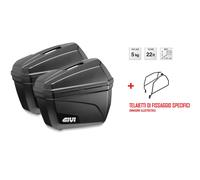 E22N GIVI COPPIA di VALIGIE LATERALI +TELAI per BMW F 650 GS DAKAR 2002 2003