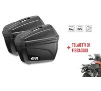 E22N GIVI COPPIA VALIGIE LATERALI 22LT per KTM 1290 SUPER ADVENTURE R 2017 2018