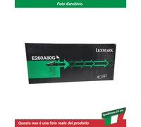 Originale Lexmark E 260 Series Toner (E260A80G) nero, 3,500 pagine, 3.69 cent per pagina - sostituito Toner E260A80G per Lexmark E 260Series