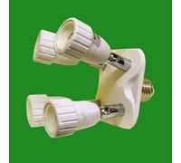 E27 A 4X GU10 Da 1 Portalampada Convertitore Divisore Adattatore Base Lampada