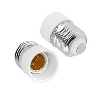 E27 a E14 Socket Converter, Adattatore Portalampada da E27 a E14, Adatto per Lampadine E14, Lampadine a LED, Lampadine a Incandescenza, Lampade Alogene, Lampade CFL, 2 Pezzi