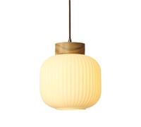 E27 Base Single-Head Chandelier Antique Lantern-Shaped Glass Pendant Light | Ceiling Lighting Fixtures for Living Room, Bedroom, And Corridor Decoration(20cm)