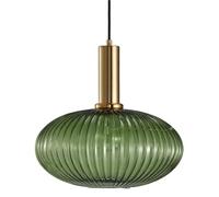 E27 Base Single-Head Hanging Light, Personality Metal Glass Chandelier, Creative French Lantern-Shaped Pendant Lamp, Living Dining Room, Corridor Decorative Lighting Fixtures(A)