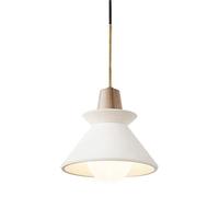E27 Base Single-Head Pendant Light Japanese Industrial Style Chandelier Creative Personality Cement Hanging Lamp Lampshade | Bedside, Kitchen, Restaurant Decorative Lighting Fixtures(20cm)