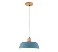 E27 Color Chandelier, Adjustable Single Head Pendant Lights, Nordic Farmhouse Lighting Fixtures, Stylish Bohemian Ceiling Hanging Lamp for Kitchen, Bedroom, Dining Room, Restaurant(Blue)