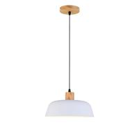 E27 Color Chandelier, Adjustable Single Head Pendant Lights, Nordic Farmhouse Lighting Fixtures, Stylish Bohemian Ceiling Hanging Lamp for Kitchen, Bedroom, Dining Room, Restaurant(White)