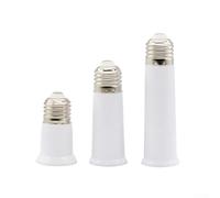 E27 Extension Adapter 95mm for LED and E27 Extension Adapter(65mm) | Adds 65mm length, fits LED and incandescent bulbs, flame-retardant PBT, secure screw connection, white finish