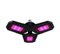 E27 LED Pianta Coltiva Le Luci Spettro Completo Phytolamp Semi di Fiori Lampada di Crescita Idroponica Pieghevole for Coltivazione Interna,Risparmia Elettricità(80W-144leds)