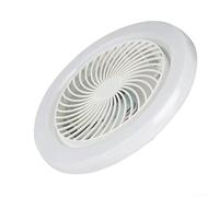 E27 LED ventilatore da soffitto con telecomando per illuminazione regolabile 6500 K 4000 K 3000 K tricolore compatibile con prese standard E27 (C)