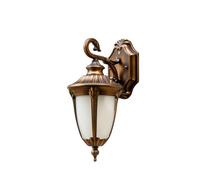E27 Lighting Fixtures Outdoor Wall Light Brushed Bronze Ip65 Waterproof Wall Lamp With Frosted Glass Shade Doorway Balcony Patio Exterior Outdoor Wall Sconce/40 * 19 * 22Cm