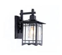 E27 Outdoor Wall Lantern,Waterproof Exterior Wall Mount Light, 1-Light Outdoor Wall Sconce Fixture For Porch,Garage, Patio, Hallway And Entryway (Bronze/Black Wall Lamp, 1 Pack)