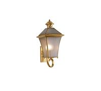 E27 Outdoor Wall Lanterns Ip55 Waterproof Outdoor Wall Sconce All Copper Metal With Clear Seeded Glass Exterior Light Fixtures Outside Wall Mount For Garage Driveway Patio Porch Lighting/Large