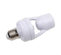E27 PIR Motion Sensor Socket, interruttore a infrarossi LED lampadine a risparmio energetico, per auto on off garage scale, ABS ignifugo