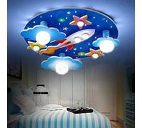 E27 Plafoniera Per Cameretta Per Bambini Universo Stelle Ragazzi E Ragazze Dimmer Lampadario E14 Lights LED Baby Lamp Luce Ambiente Camera Letto Per Illuminazione A Soffitto A Fumetto Paralume