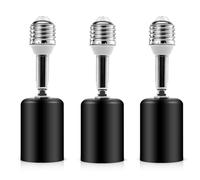 E27 Portalampada extension, E27 Prolunga per presa lampada, Estensione della lampadina, Adattatore per portalampada, 3pcs (Nero)