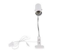 E27 Portalampada per Rettili Ceramica Lampada di Calore Infrarosso UVBUVA, Bianco