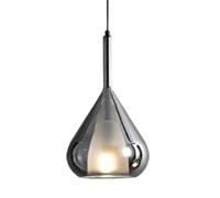 E27 Screw Ceiling Lighting Fixtures, French Minimalist Style Chandelier, Creative Personality Metal Glass Hanging Lamp, Restaurant, Hotel, Bedroom Decorative Pendant Light(A)