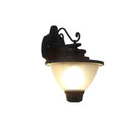 E27 Single Head Aluminum Outdoor Wall Sconce Patio Exterior Wall Lamp Light Fixture Ip65 Waterproof Wall Lights Modern Minimalist Patio Wall Lantern Garden Villa Wall Mounted Lighting, Black/Warm Ligh